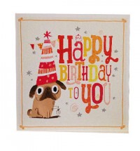Happy birthday Pug Card