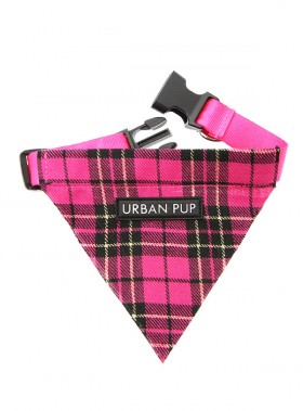 Urban Pup Pink Tartan Bandana