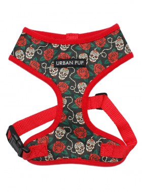 Urban Pup Skulls & Roses Harness (OUT OF STOCK IN ALL SIZES)