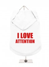 I Love Attention Unisex Hoodie Size XL (Available in 6 colours)