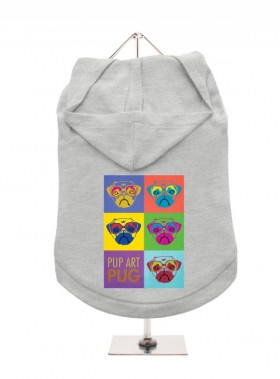 Urban Pup Pug Art Unisex Hoodie In Size XL (Available in 8 colours)