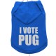 I VOTE PUG BRIGHT BLUE