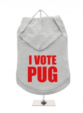 I Vote Pug Unisex Hoodie (Available in 9 colours)