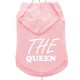 THE QUEEN LIGHT PINK & WHITE HOODIE