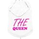 THE QUEEN WHITE & NEON PINK HOODIE