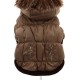 BROWN LUXURY QUILTED COAT