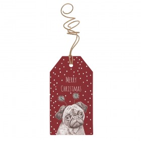 Pug Christmas Gift Tags