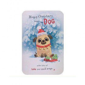 From The Dog Pug Christmas Card