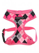 Urban Pup Pink Argyle Checked Harness