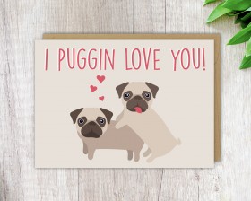 Funny Pug Blank Card For All Occasions