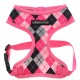 PINK ARGYLE HARNESS FRONT