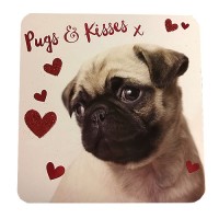 Pugs & Kisses Valentines’s Day Card
