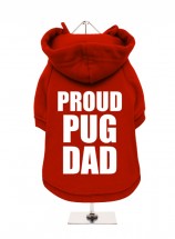Proud Pug Dad Fleece Lined Hoodie (Available in 3 colours)