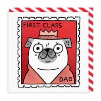 1st Class Dad Card By Gemma Correll