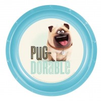 Mel The Pug Plastic Plate