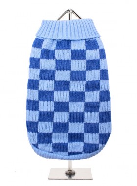 URBAN PUP BLUE CHECK SWEATER