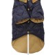 NAVY QUILTED COAT FRONT