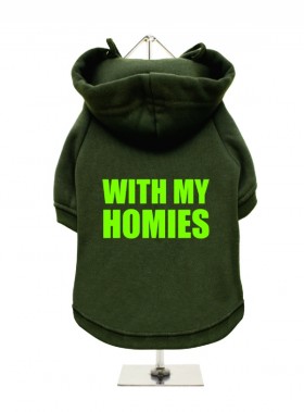 With My Homies Fleece Lined Hoodie (Available in 3 colours )