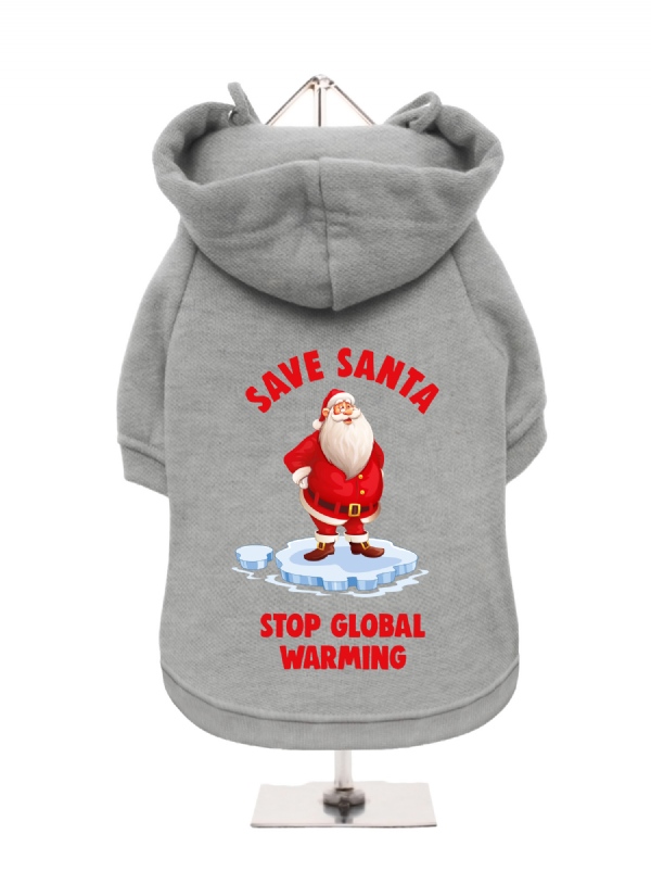 Funny Christmas Fleece Lined Hoodie (Available in 3 colours) I Love Pugs