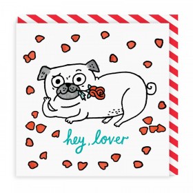 Funny  Pug Blank Card By Gemma Correll
