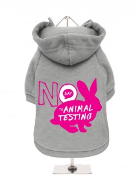 Say No To Animal Testing Fleece Lined Unisex Hoodie  (Available in 5 colours)