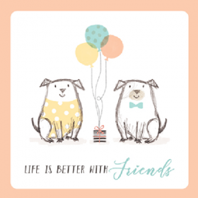 Cute Pug Blank Card