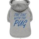 THE ONE WITH THE PUG HOODIE GREY