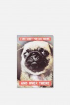 Funny Pug Fridge Magnet