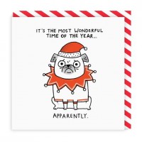 Pug Christmas Card By Gemma Correll