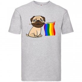 LGBT Unisex Pug T Shirt ( Available in 4 colours)