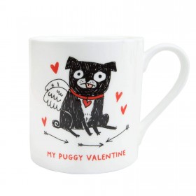 My Puggy Valentine Mug By Gemma Correll