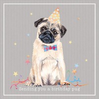 Cute Pug Birthday Card