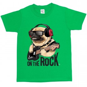 Child’s Funny Pug Rock T-Shirt