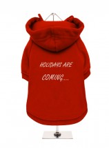 Holidays Are Coming Coca Cola Christmas  Fleece Lined Hoodie (Available in 2 colours)