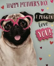 Pug Mothers Day Card