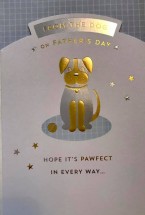 Cute  From The Dog Pug Fathers Day Card