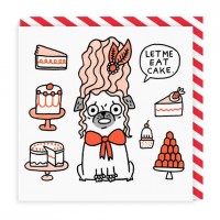 Pug Blank Card By Gemma Correll