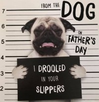 Cute & Funny  From The Dog Pug Fathers Day Card