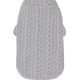 GREY CABLE KNITTED SWEATER