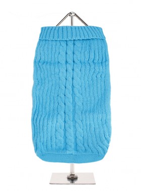 URBAN PUP BLUE CABLE SWEATER
