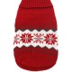 RED AND WHITE SNOWFLAKE UP SWEATER