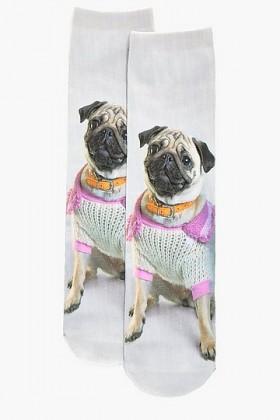 Cute Ladies Pug Socks