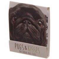 Black Pug Mini Christmas Nail Files