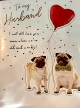 Cute Pug Pop Out Husband Valentines Card